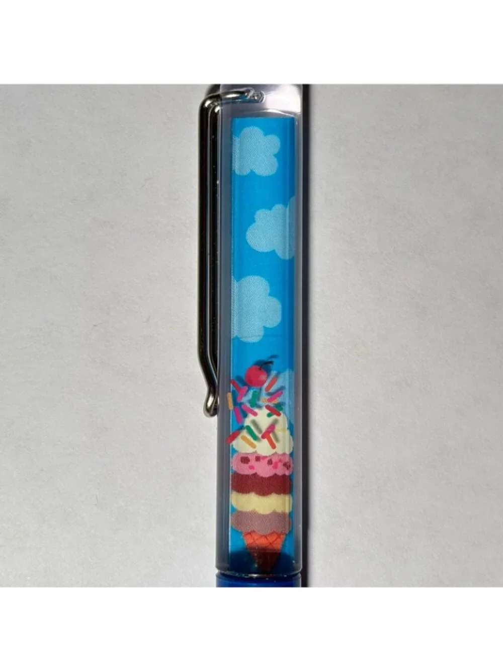 Ben & Jerry's Ice Cream Cone Floaty Pen Souvenir Advertising Promo Sprinkles